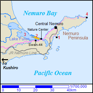 Map around Nemuro