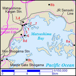 Map around Matsushima