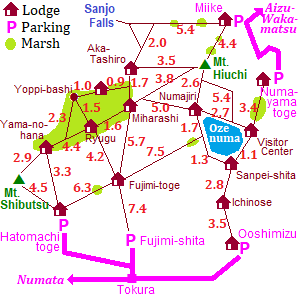 Map of Oze