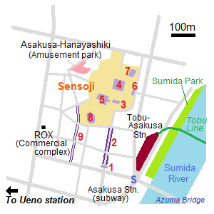 Map of Asakusa