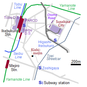 Map of Ikebukuro