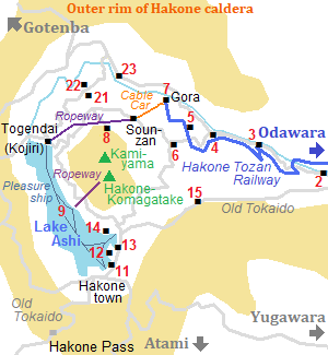 Map of Hakone