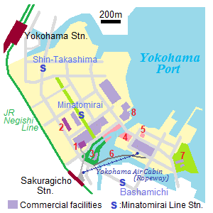 Map of Minato Mirai 21