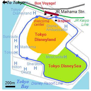 Map of Tokyo Disney Resort