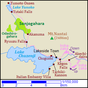 Map of Oku-Nikko