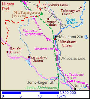 Map of Okutone area