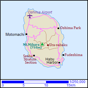 Map of Oshima Island