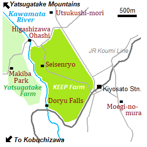 Map of Kiyosato