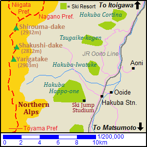 Map of Hakuba