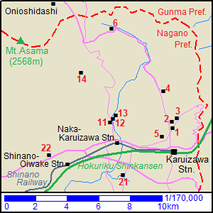 Map of Karuizawa