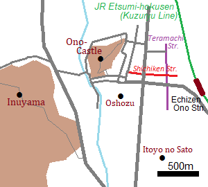 Map of Echizen-Ono