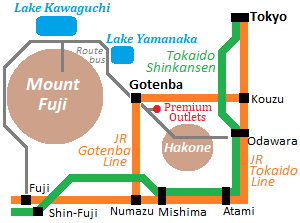 Map of Gotenba