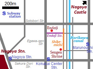 Map of Shikemichi
