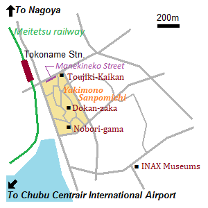 Map of Tokoname