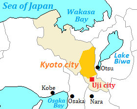 Map of south Kyoto Prefecture