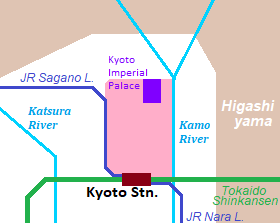 Map of Rakuchu area