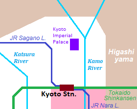 Map of Rakunan area