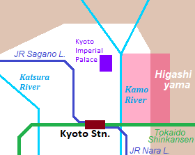 Map of Rakutou area