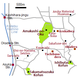 Map of Asuka village