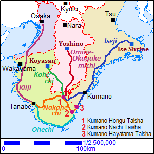 Map of Kumano-Kodo