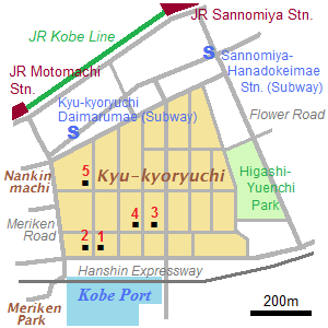 Map of Kyu-kyoryuchi
