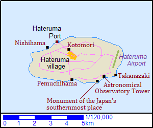 Map of Hateruma Island