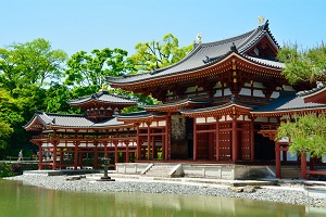 Byodo-in Houodo temple in Uji city, built in 1052