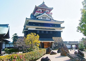 Simulated Kiyosu Castle where Oda Nobunaga was born