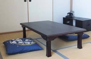 Zabuton and Japanese table
