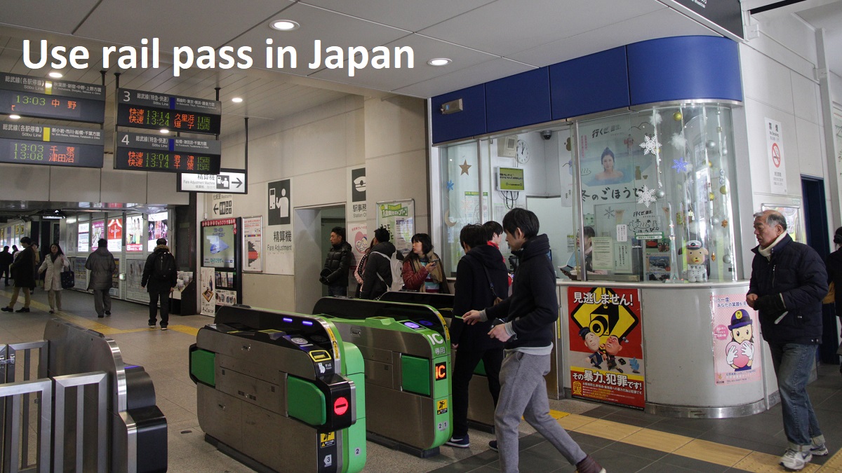 Ticket gate in Japanese railway
