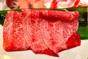 Kobe beef for Sukiyaki
