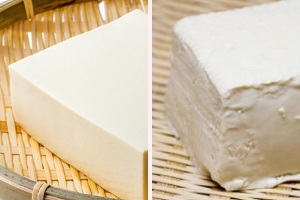 Kinugoshi-tofu and Momen-tofu