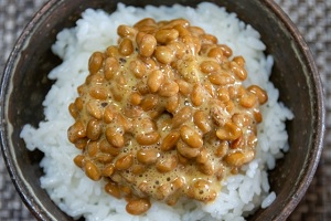 Natto on rice