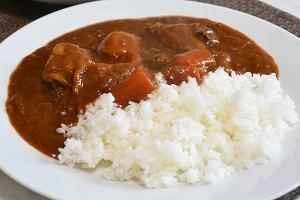 Curry and rice