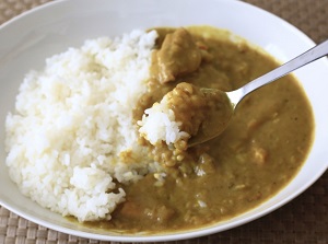 Curry and rice