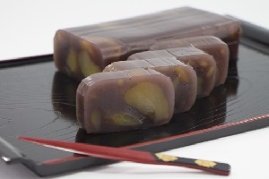 Yokan with chestnuts