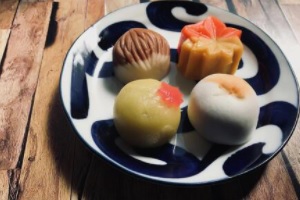 Wagashi in autumn