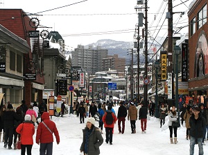 Sakaimachi Street in winter