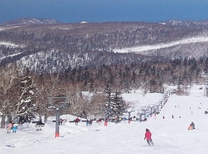 Ski slope of Niseko