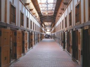 Inside of a prison house