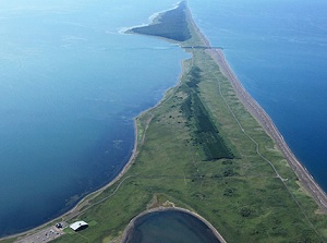 Sand bank of Lake Saroma