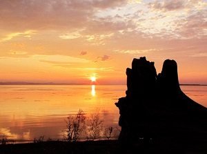 Sunset at Lake Saroma