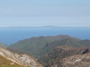 Kunashiri Island from Shiretoko Pass