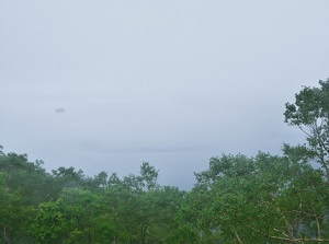 Lake Mashu in the fog