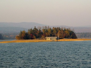 Chuurui Island in Lake Akan