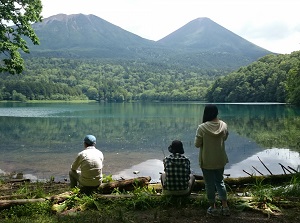 Mt. O-Akan and Me-Akan at Onneto