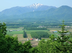 View of the mountains of Hidaka
