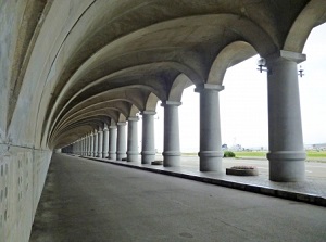 Colonnade like Greek construction of Breakwater Dome