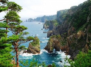 Kitayamazaki cliff
