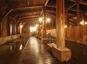 A bathroom in Tamagawa Onsen